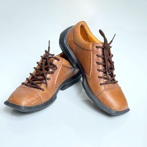 John Fluevog Future Angel Brown Leather Oxfords